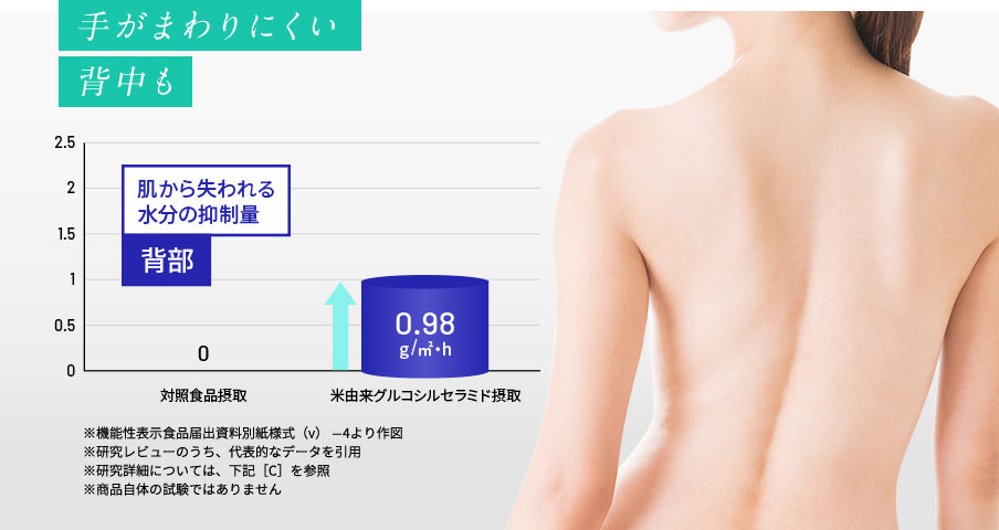 手がまわりにくい背中も